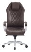 Кресло для руководителя Бюрократ Aura коричневая кожа - 1