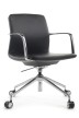 Кресло для персонала Riva Design Chair Plaza-M FK004-В12 черная кожа