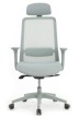 Кресло для персонала Riva Design Chair WORK W-218C голубая сетка - 1