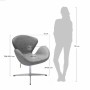 Дизайнерское кресло SWAN CHAIR красный - 4
