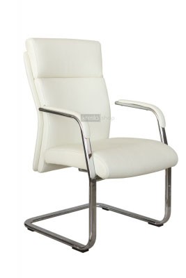 Конференц-кресло Riva Design Chair Dali-SF С1511 белая кожа