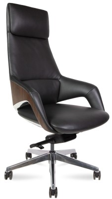 Кресло для руководителя Norden Шопен FK 0005-A black leather