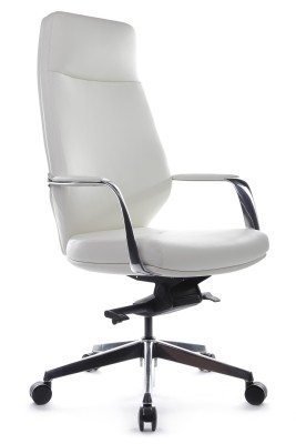 Кресло для руководителя Riva Design Chair Alonzo А1711 белая кожа