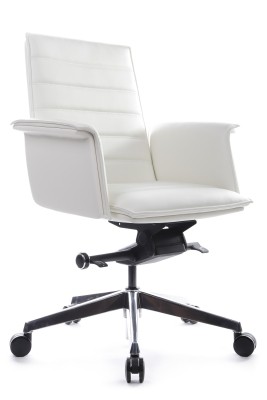 Кресло для персонала Riva Design Chair Rubens-M В1819-2 белая кожа