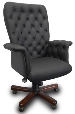 Кресло для руководителя Classic chairs Шеффилд Meof-A-Sheffield-2 черная кожа