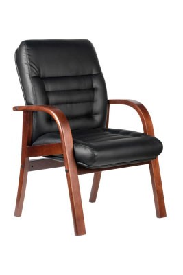 Офисный стул Riva Design Chair RCH М 155 D/B+Чёрная экокожа